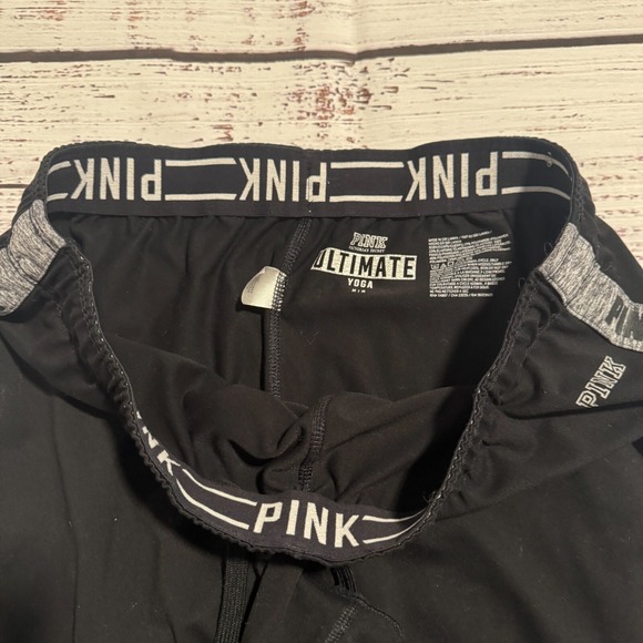Victoria's Secret PINK Ultimate Leggings Pants High Waist Black Women's Size M - Picture 4 of 12